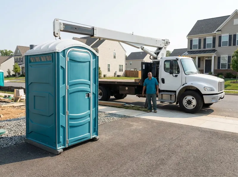 High-Rise & Crane-Lift Portable Toilet in Alexandria, VA